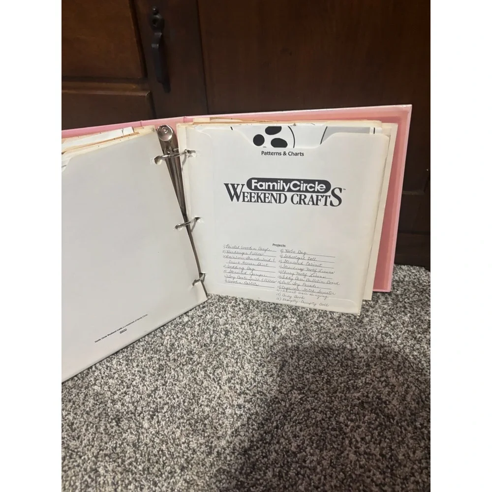 Family Circle Weekend Crafts Vintage Binder Patterns Charts Newfield Pubs